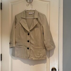Denim and Co beige blazer S